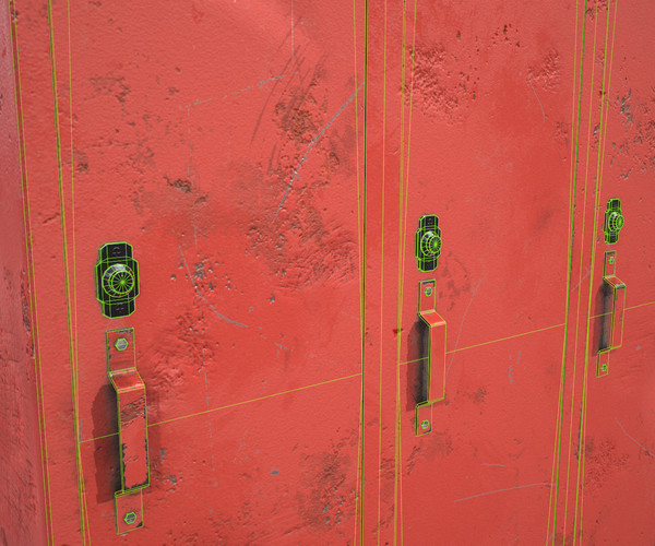ArtStation - Lockers Rusty - Pack | Game Assets