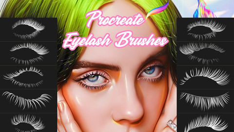 Eyelashes Brushes for Procreate