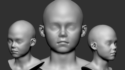 Kid Head basemesh