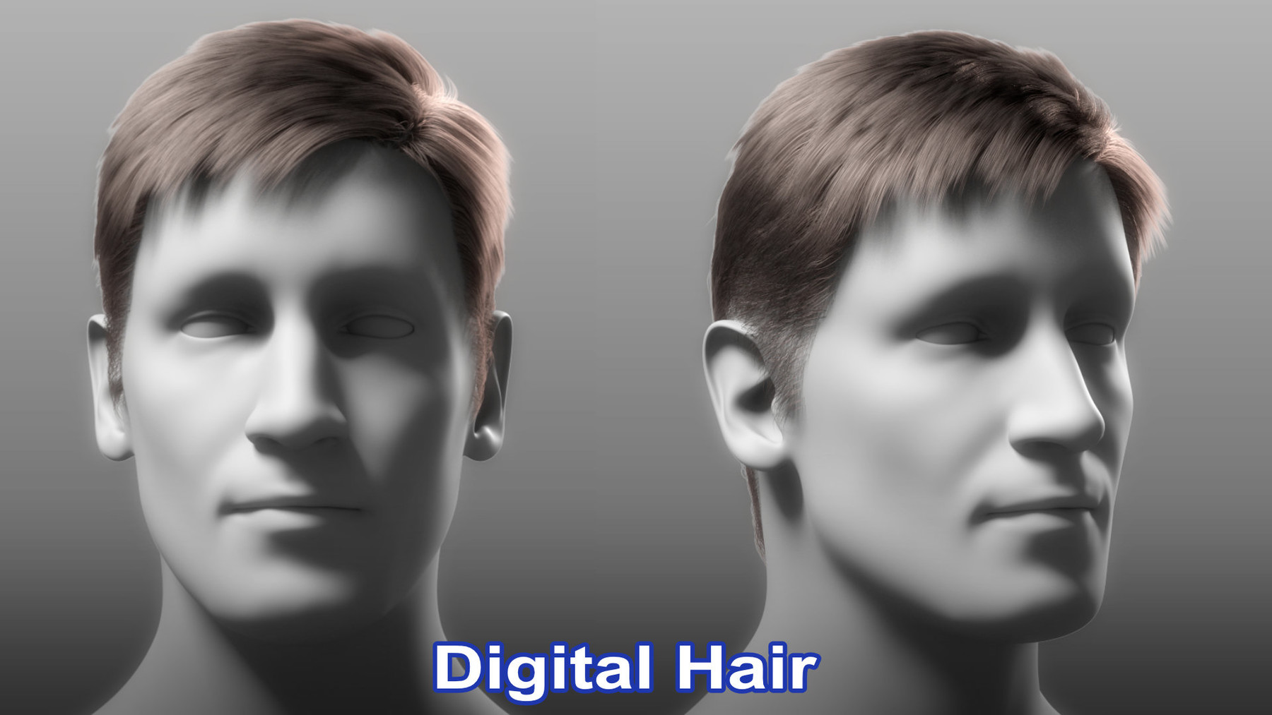 ArtStation - Realistic Male 3D Hair Asset 3D model | Resources