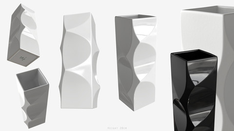 Low-poly PBR Decoration Vase - 010