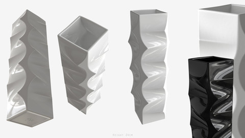 Low-poly PBR Decoration Vase - 011