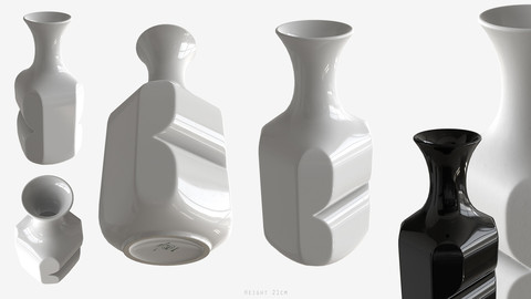 Low-poly PBR Decoration Vase - 012