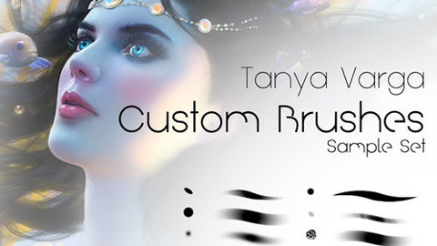 Tanya Varga Custom Painting  Brushes for Adobe Photoshop Sample Set