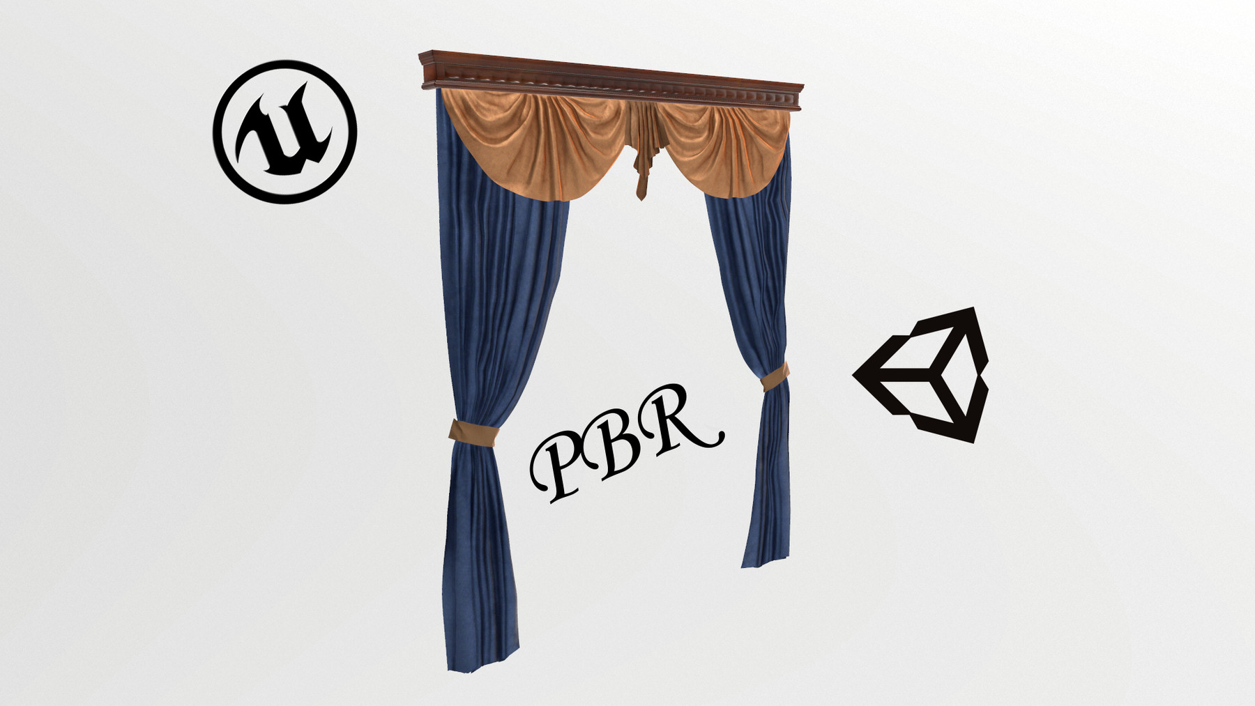 SERGEY EREMEEV - №607 Curtain 3D low poly models for game