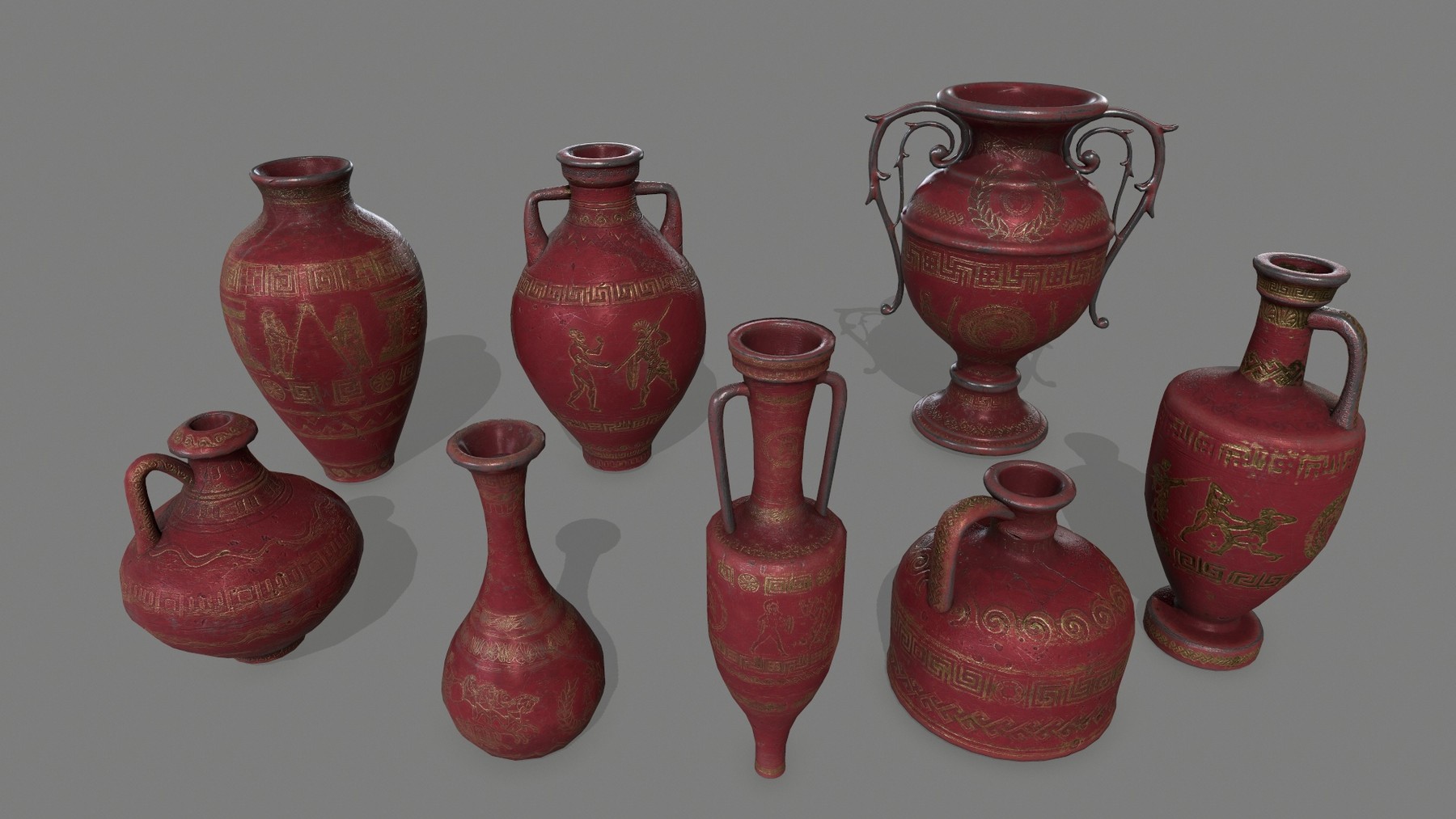 ArtStation vase set Game Assets