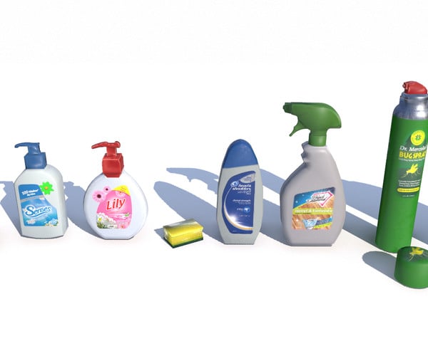 ArtStation - Cleaning Products | Game Assets