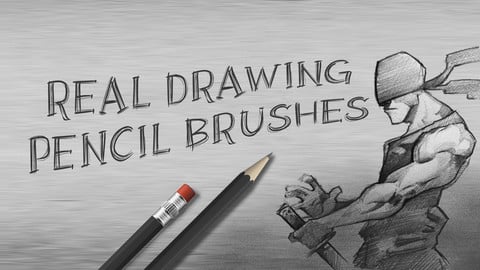 Real Drawing Pencil Brushes for Photoshop