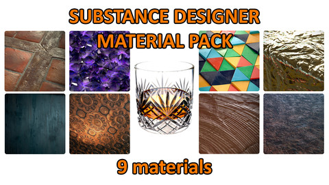 Substance Designer - Material Pack (9 materials)