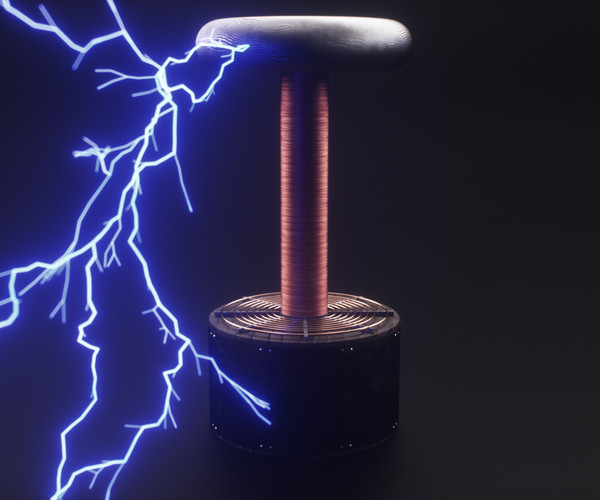 ArtStation - Tesla Coil 3D Model