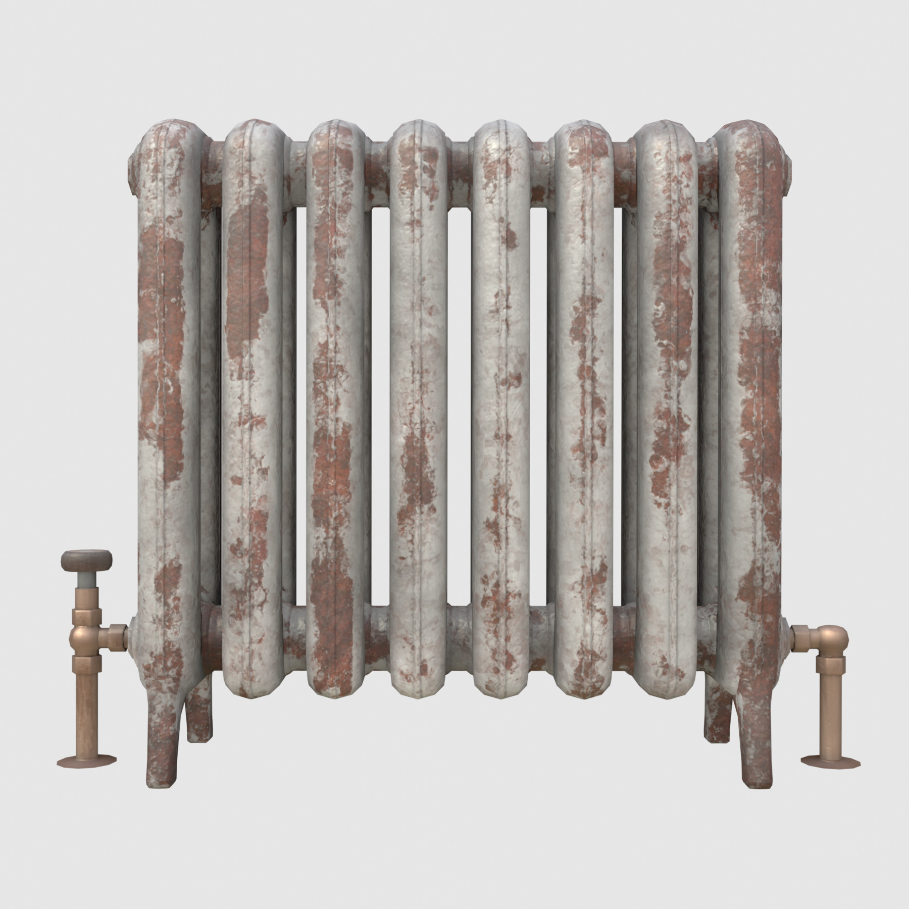 ArtStation Vintage Rusty Radiator Game Assets