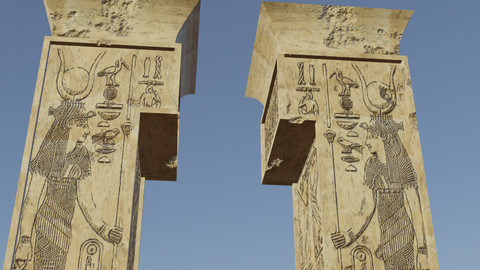 Ancient Egyptian Temple Gate
