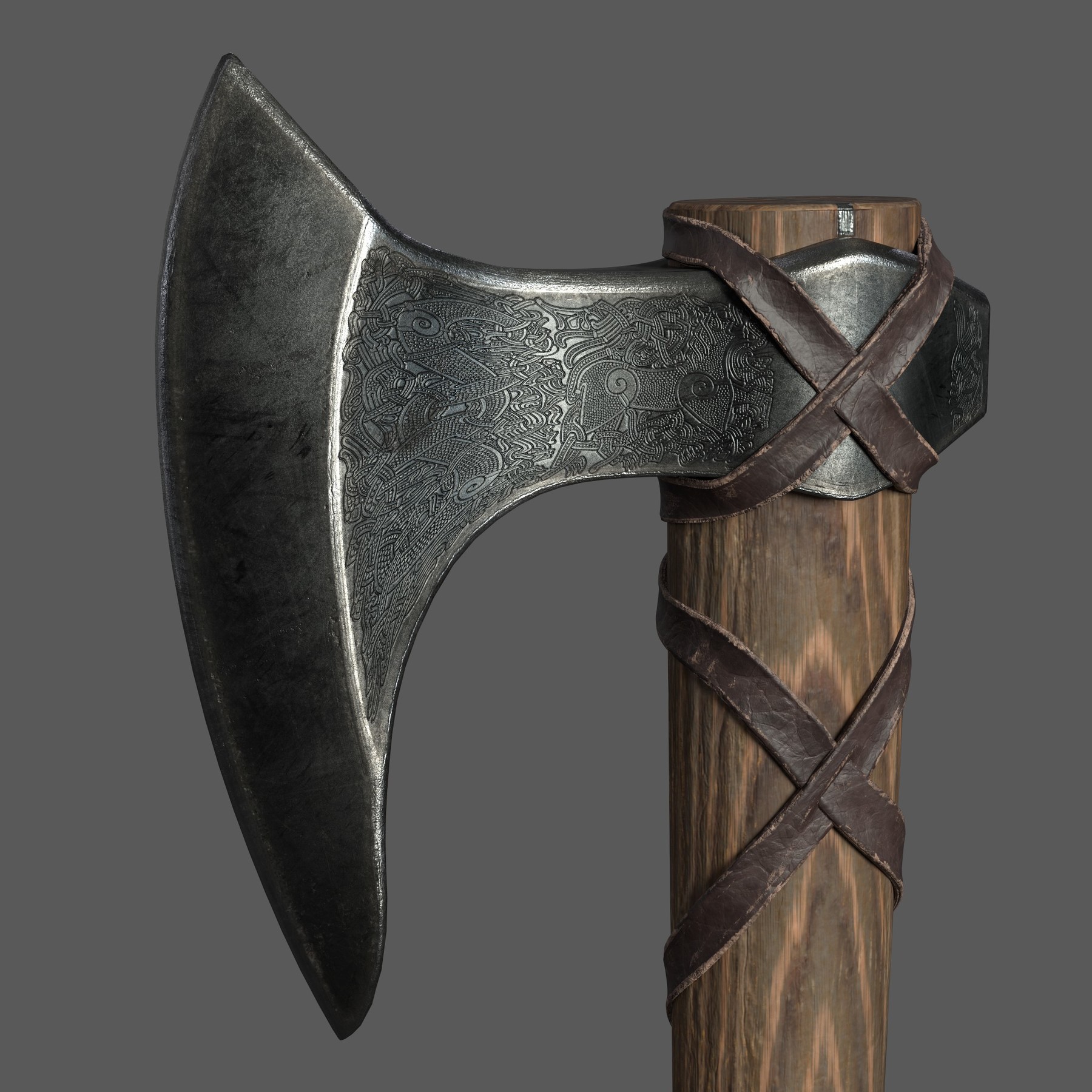 Artstation - Ragnar Lothbrook's Battle Axe 