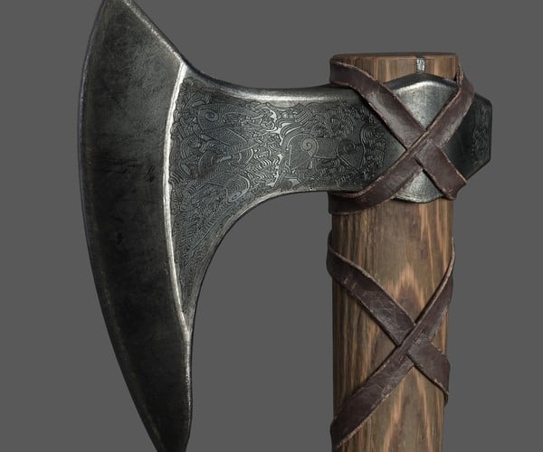 ArtStation - Ragnar Lothbrook's Battle Axe | Game Assets