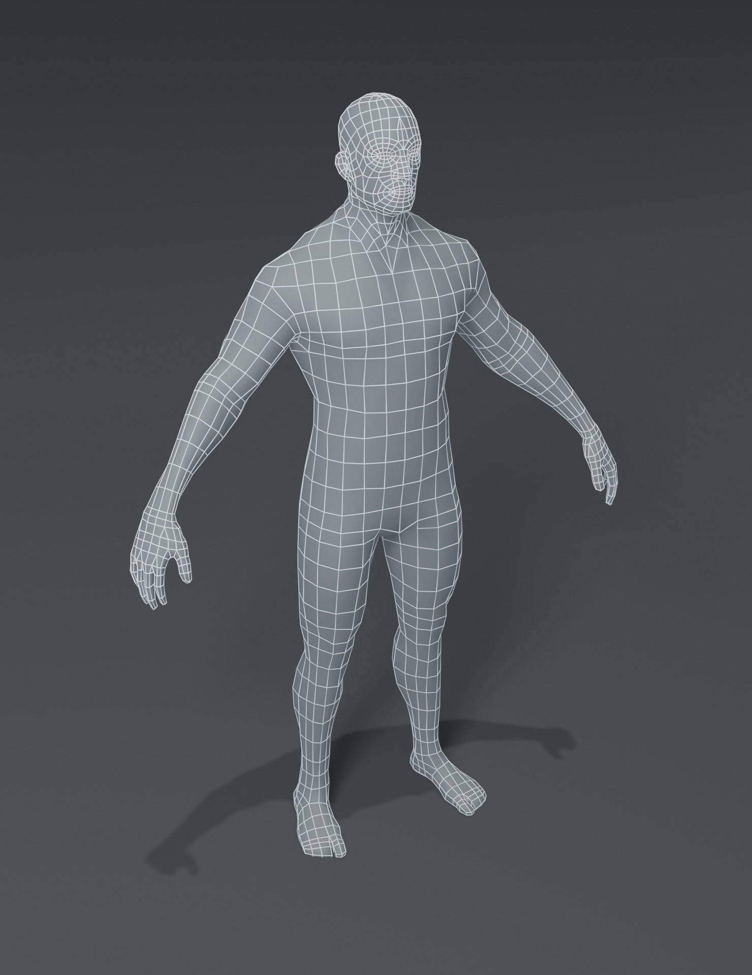 ArtStation - Male Body Base Mesh 3D Model | Game Assets