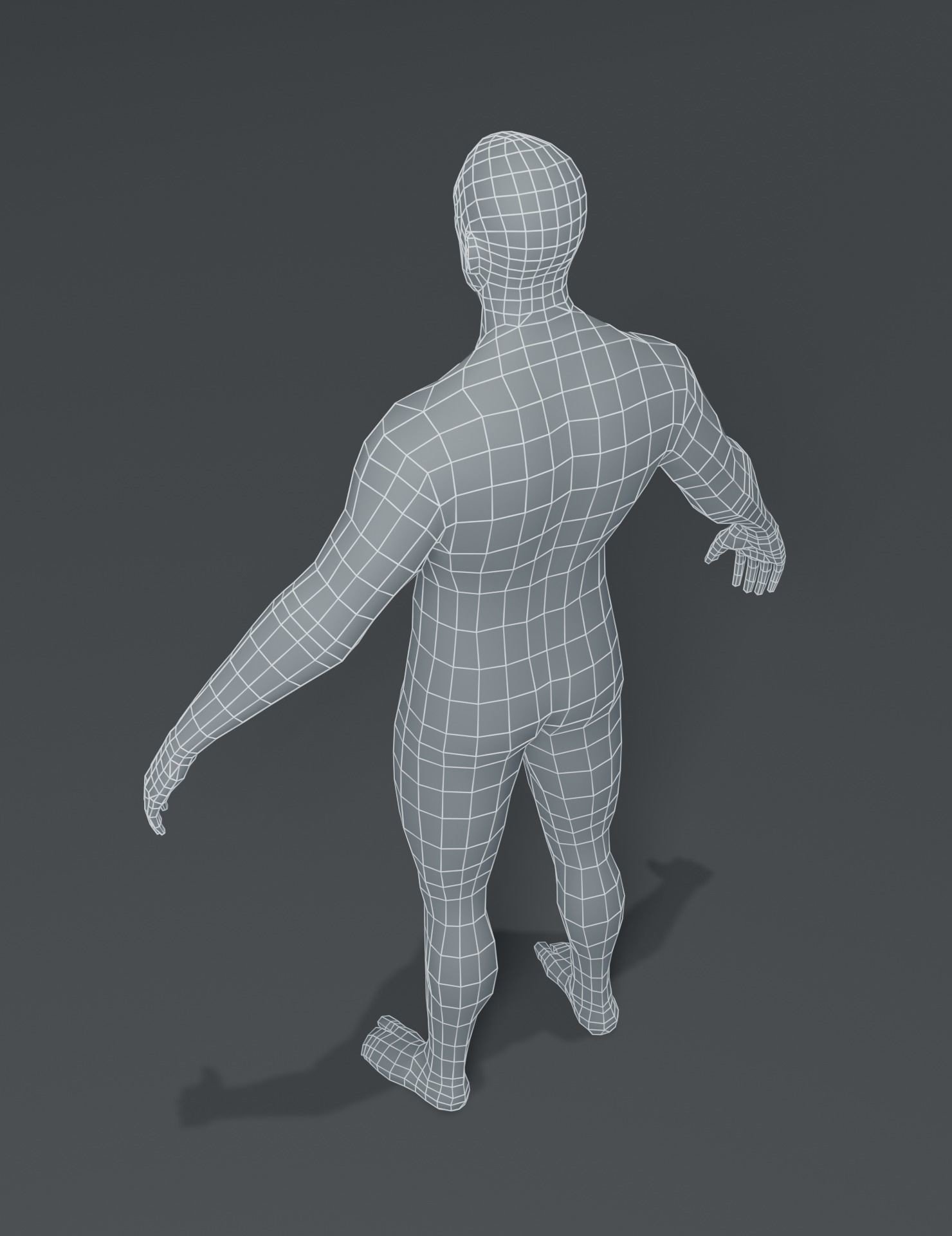 ArtStation - Male Body Base Mesh 3D Model | Game Assets