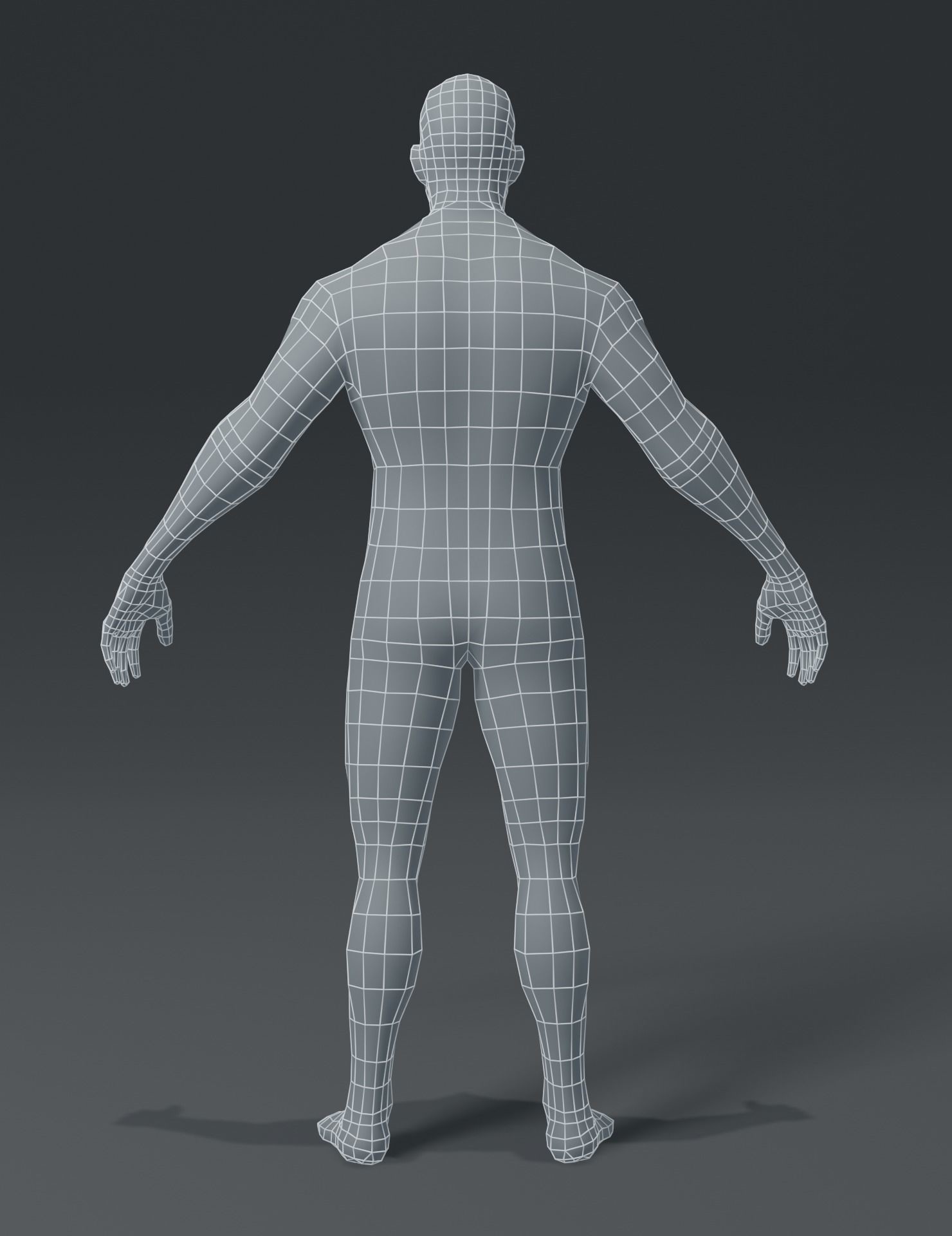 ArtStation - Male Body Base Mesh 3D Model | Game Assets