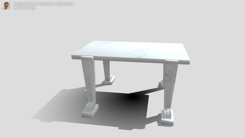 Ancient Roman furniture: office table