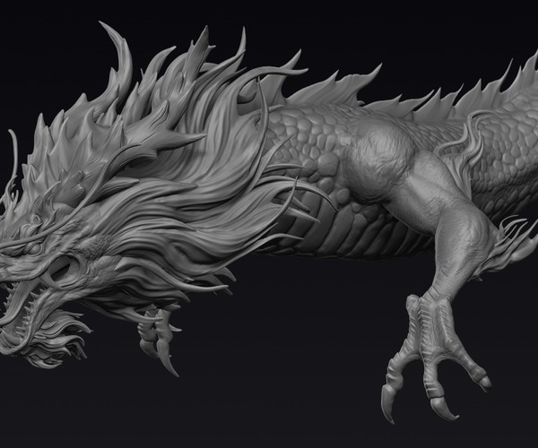ArtStation - Chinese Dragon Zbrush Sculpt | Resources