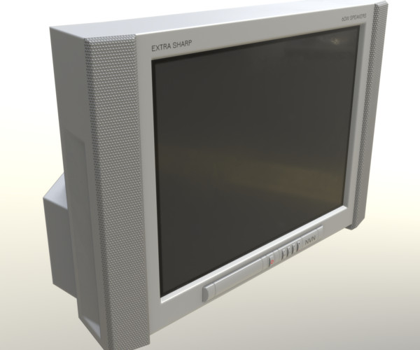 ArtStation - 2000s CRT TV Gray | Game Assets