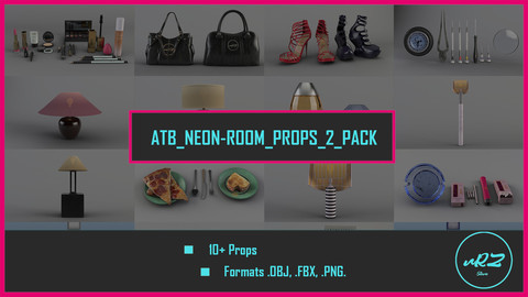 ATB NeonRoom Props 2 PACK