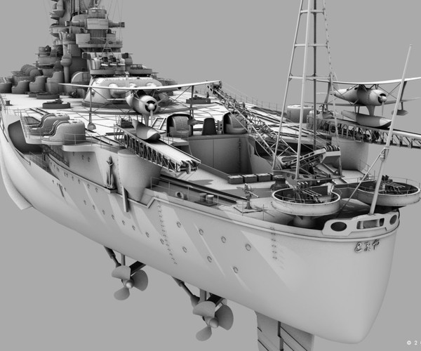 ArtStation - BATTLESHIP YAMATO | Game Assets