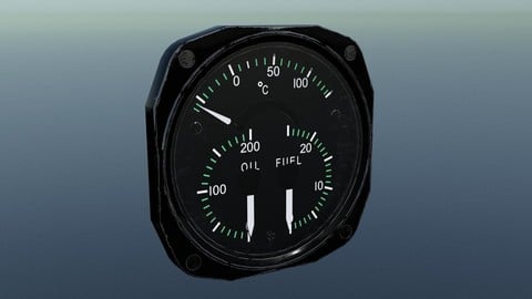 FUEL-OIL PRESSURE and TEMPERATURE GAUGE