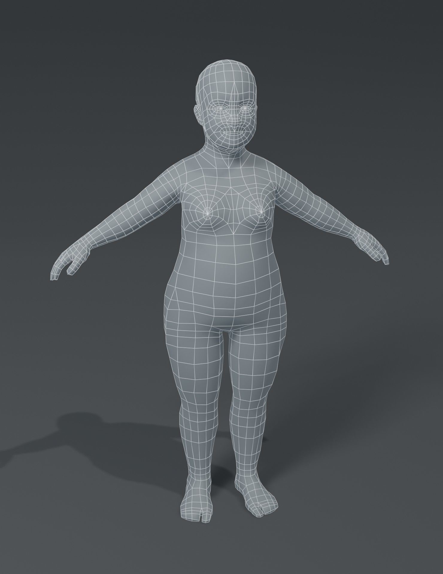 Female body Base mesh 3D model