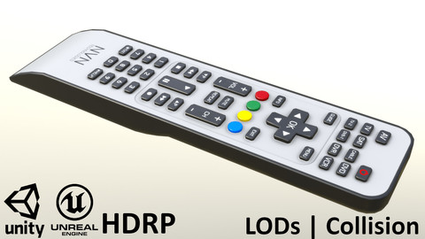 2000s TV Remote Control Gray