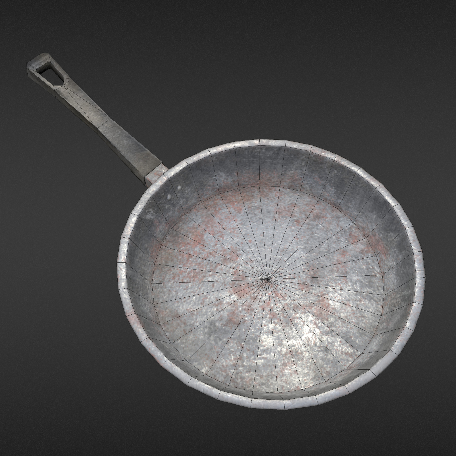 ArtStation Frying Pan Old and Dirty Game Assets