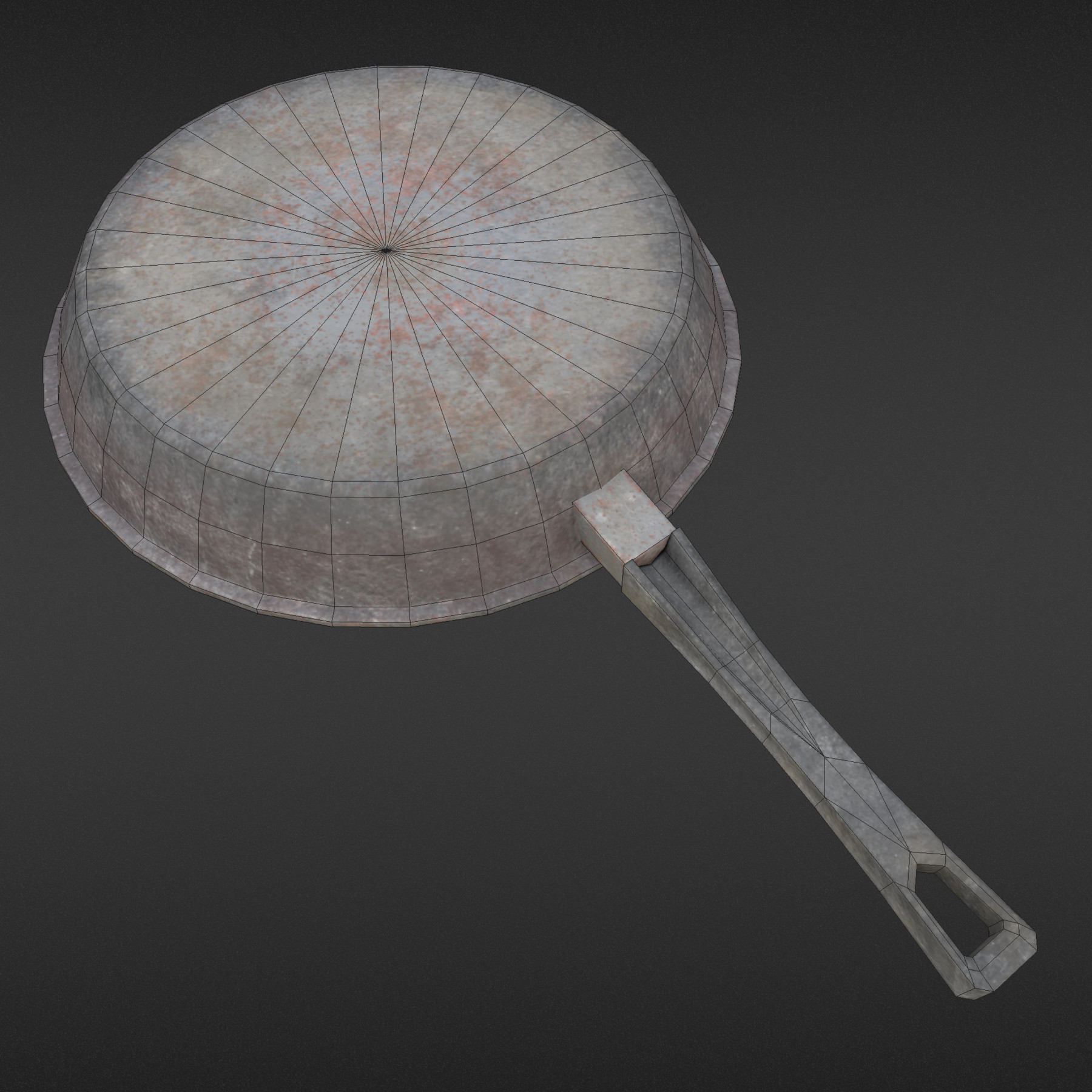 ArtStation Frying Pan Old and Dirty Game Assets