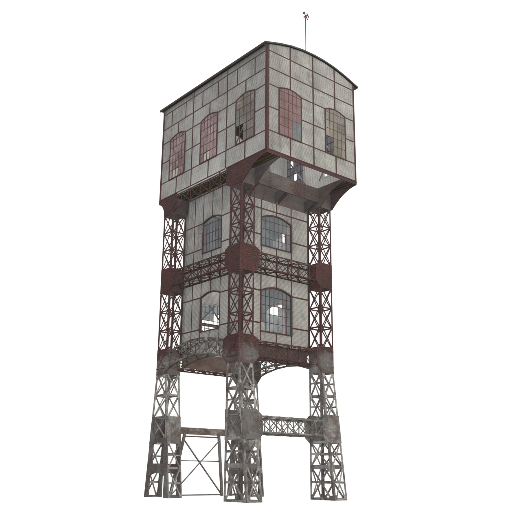 mine shaft tower