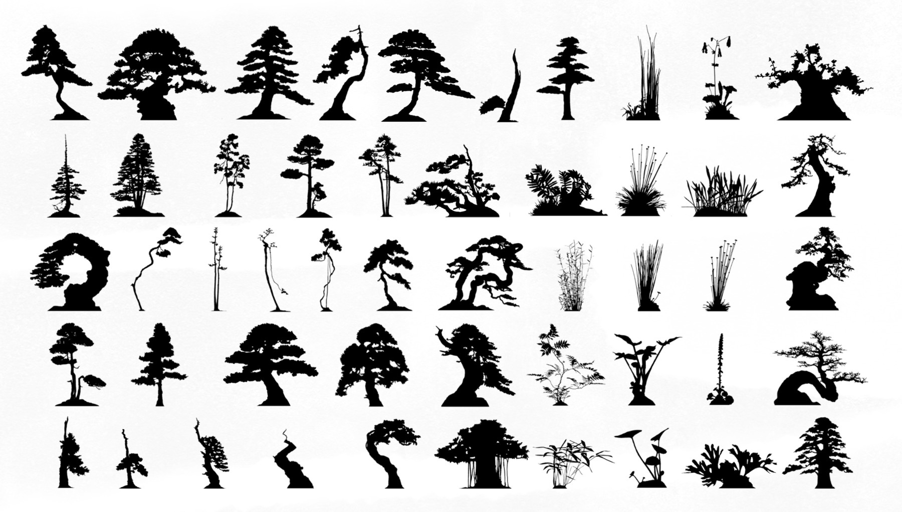 ArtStation Tree and Foliage brush set Brushes