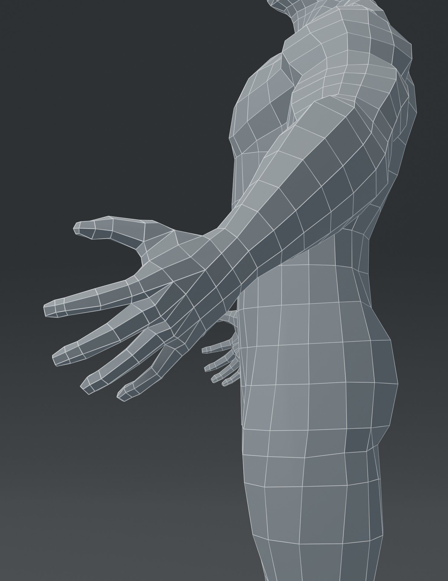 ArtStation - Superhero Male Body Base Mesh 3D Model | Game Assets