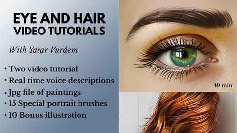 Eye and Hair Painting - Tutorial Bundle