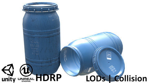 Plastic Barrel Blue