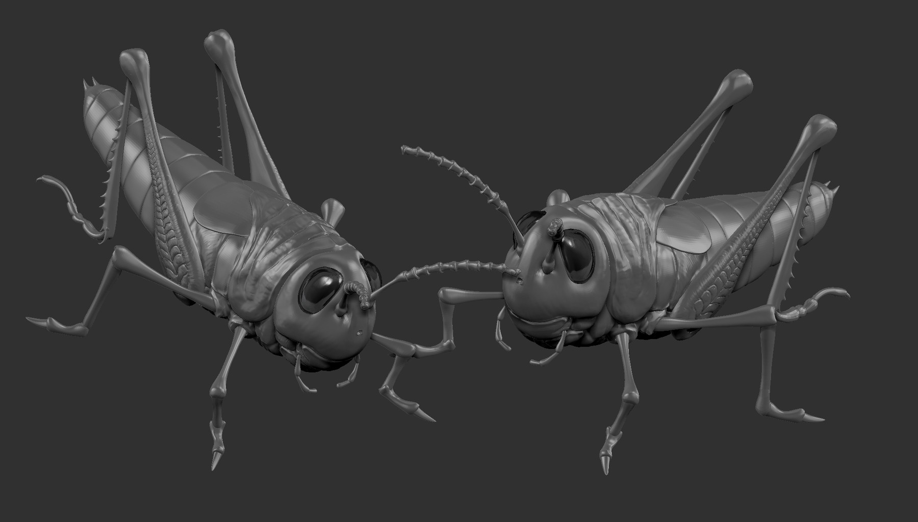 how to control grasshoppers zbrush