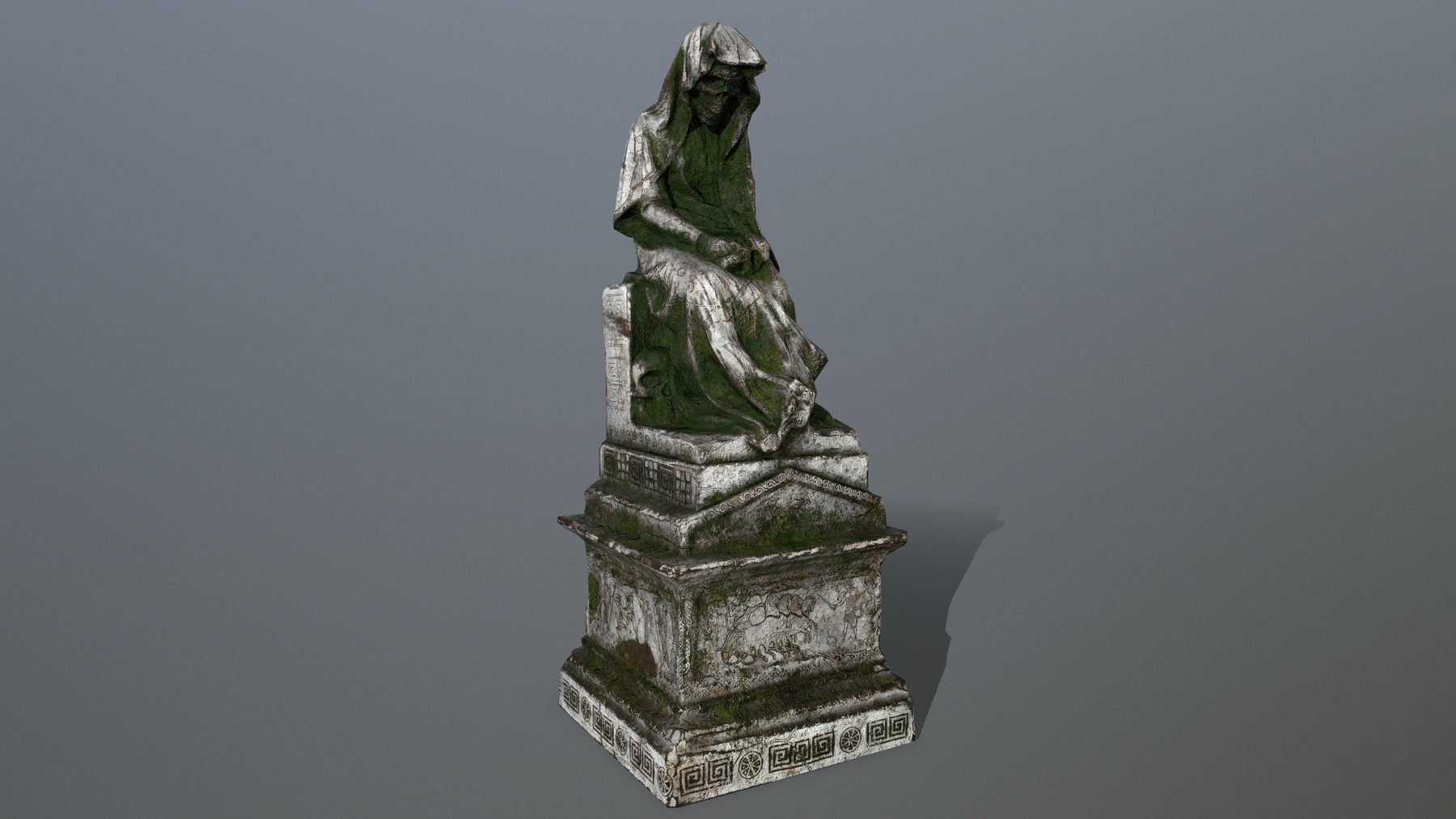 Бг3 статуя. Statue 3d.