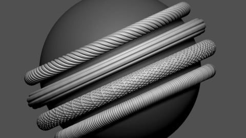 Zbrush IMM - Ropes brush