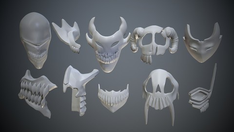 Pack +10 Bleach Masks for 3D print