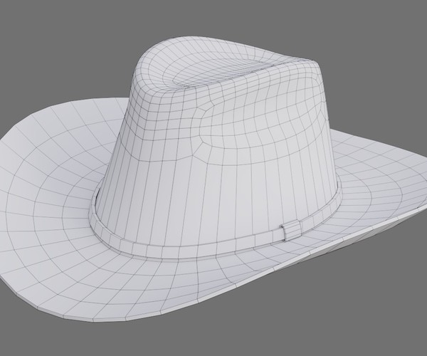 ArtStation - Cowboy Hat 1B | Game Assets