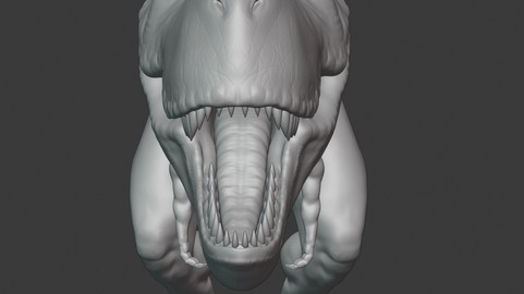 T-rex sculpting