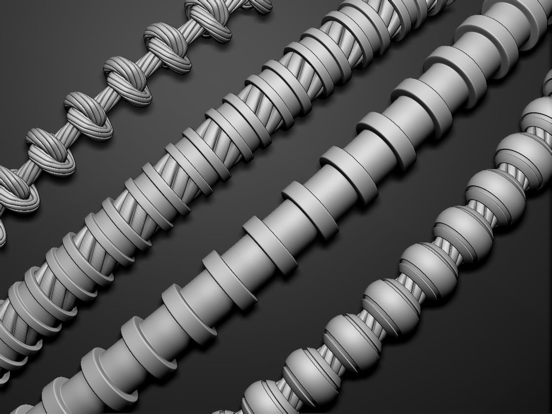 how to draw rope zbrush
