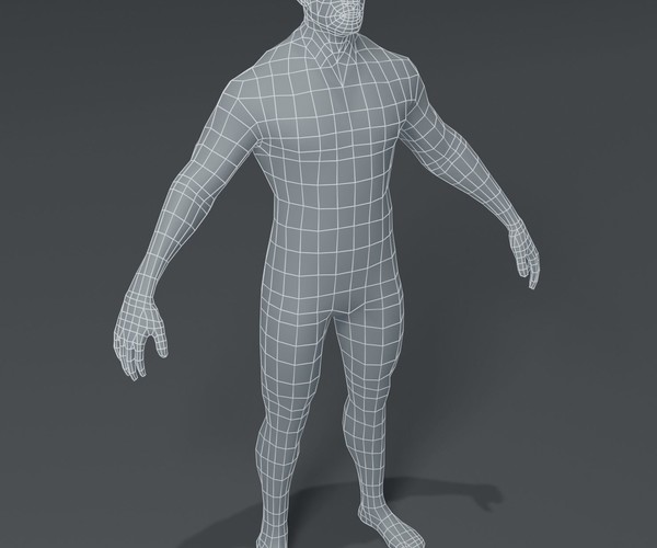 ArtStation - Human Body Base Mesh 10 3D Models Pack | Game Assets