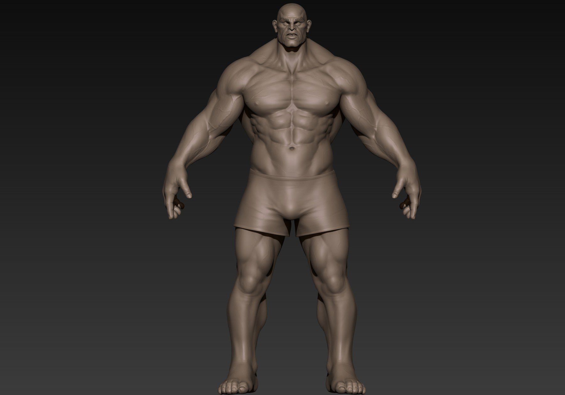 Бодибилдер Zbrush