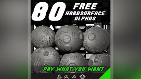 80 Hardsurface,SciFi, Bolts.... Alphas | FREE | #PayWhatYouWant |