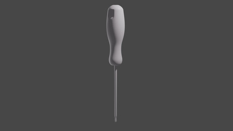 Screwdriver tool Low poly High poly Free low-poly