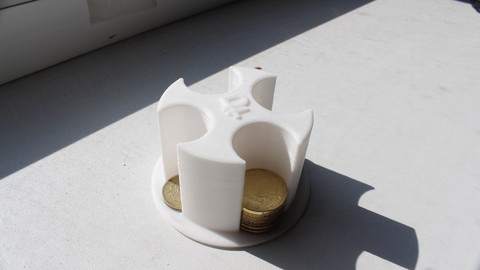 Coin Box for Russian Roubles Coins (3D Print)