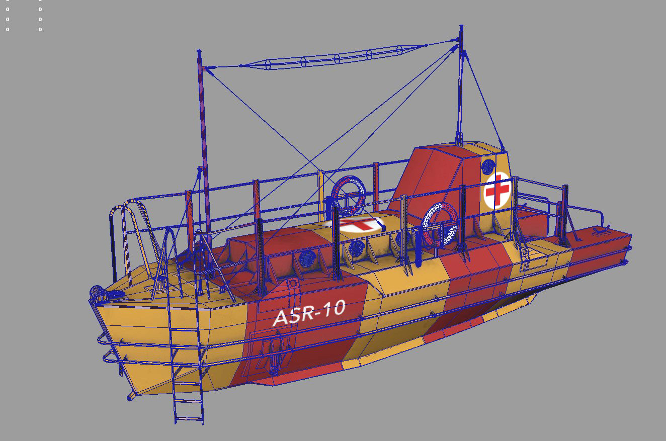 ArtStation - Air Sea Rescue Craft ASR 10 World War II | Game Assets