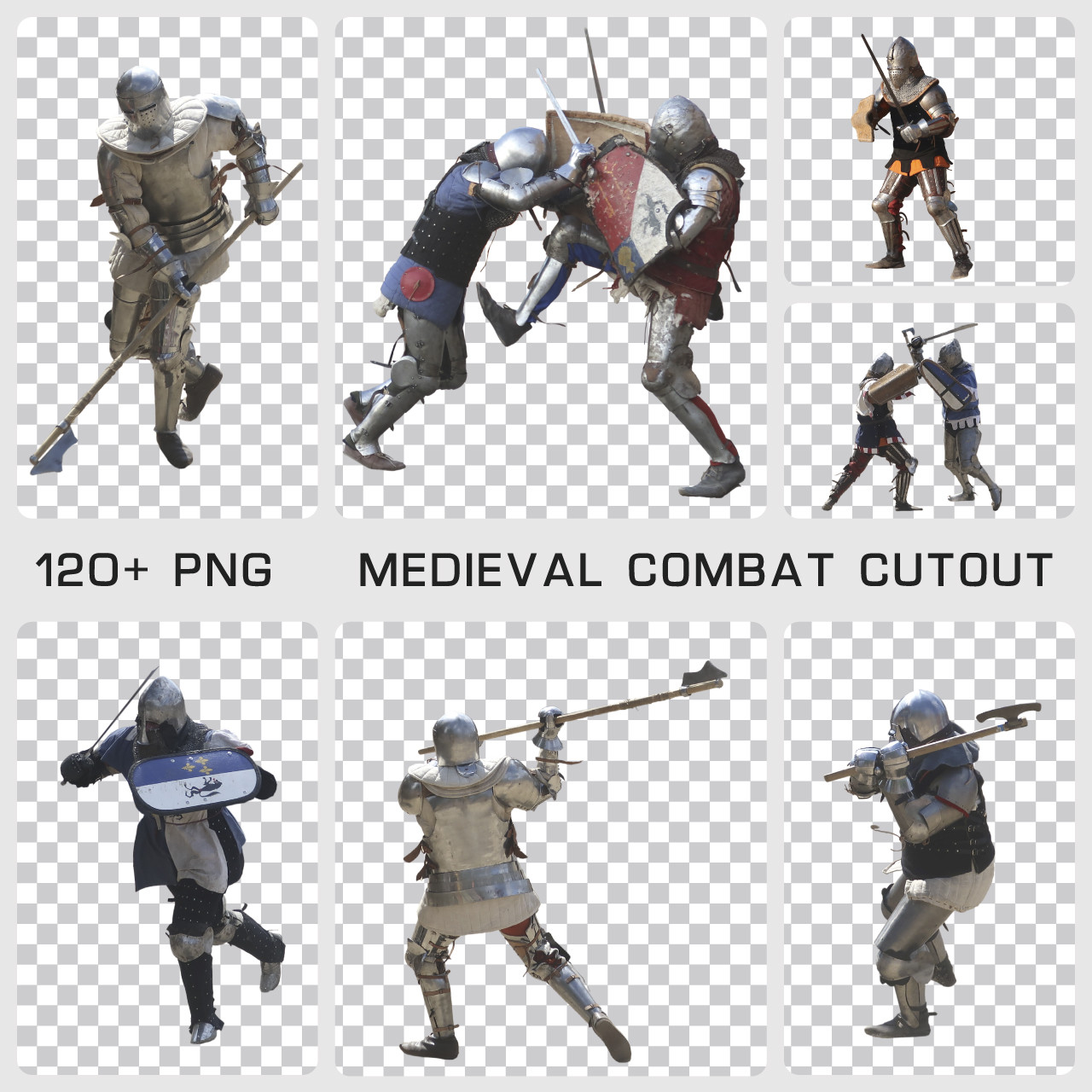 Artstation Medieval Combat Cutout Photo Reference Pack 120 Png Resources